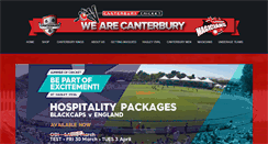 Desktop Screenshot of canterburycricket.org.nz